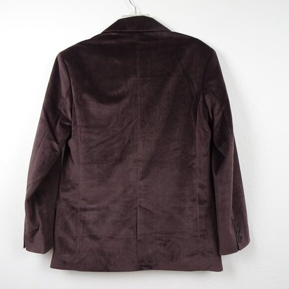 Levi's Oversized Blazer Jacket Women's Size XS Brown Velvet - Picture 5 of 10